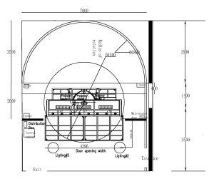 Flying theater project layout and equipment planning
