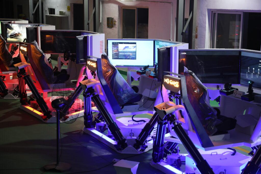 Racing simulator manufacturer workshop