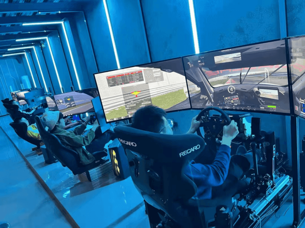 Racing simulator arcade venue