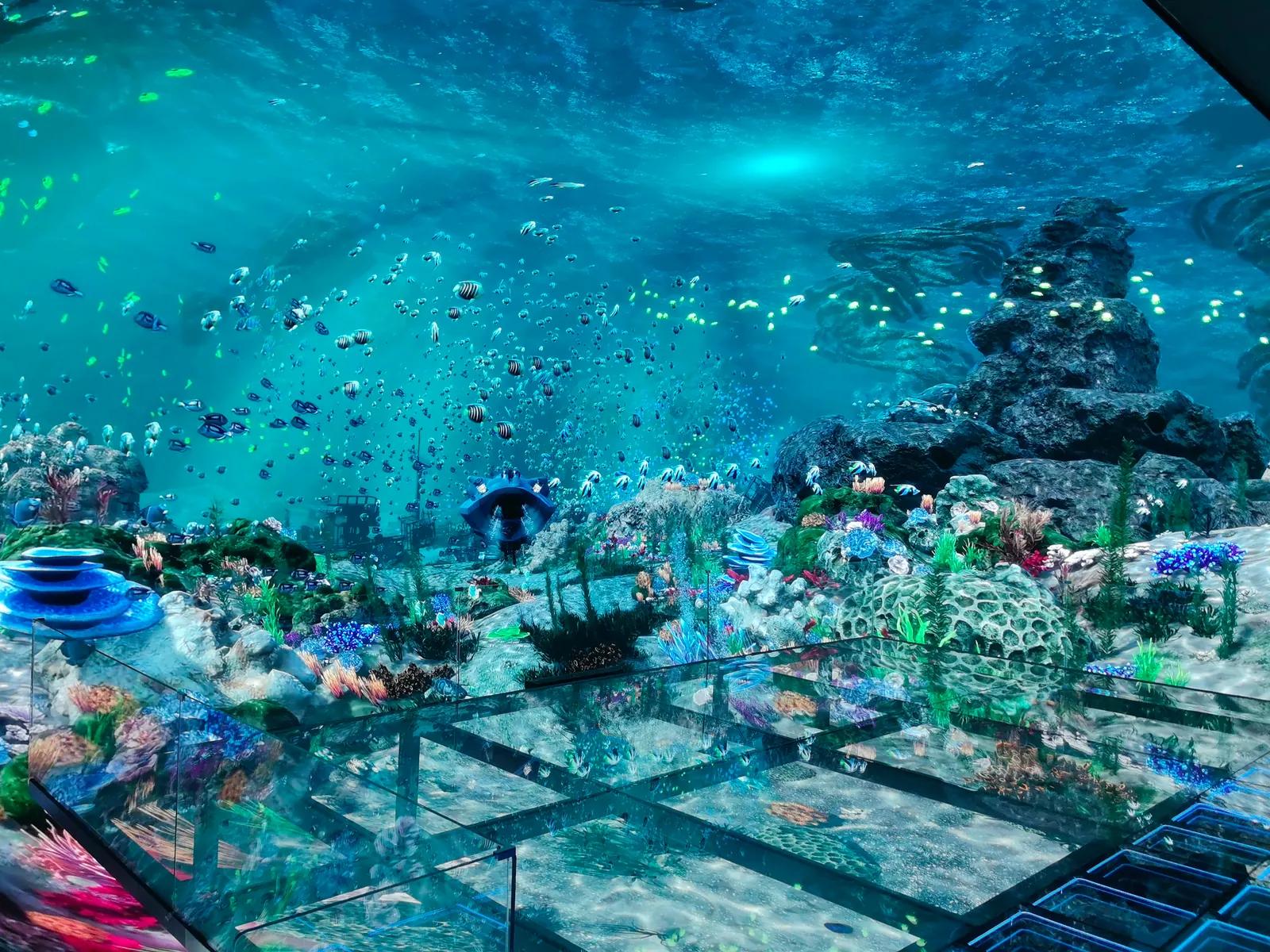 Suspended Glass Stage