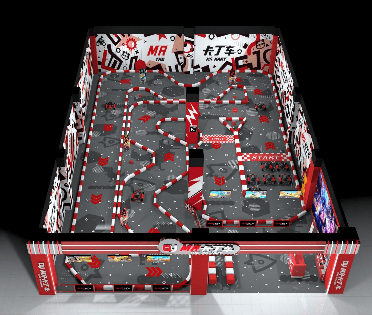 MR Kart venue layout concept