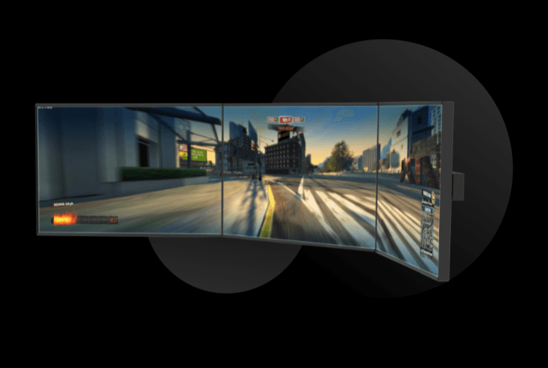 Triple Screen with Wider FOV and High Definition