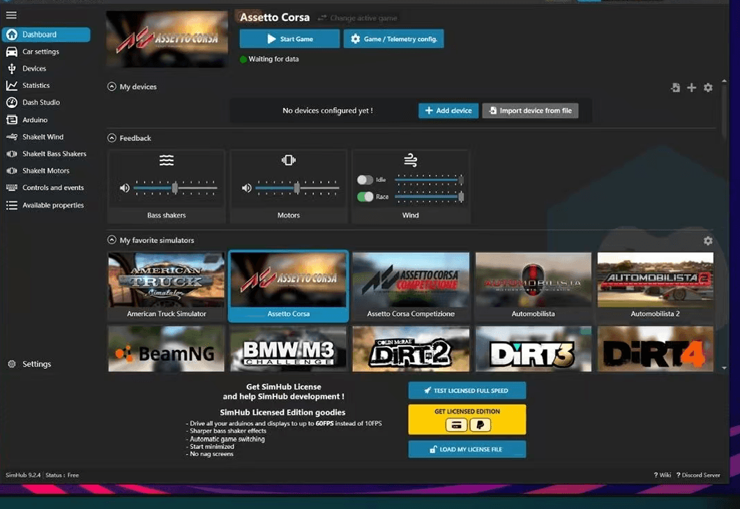 SimHub Compatible with Popular Racing Games