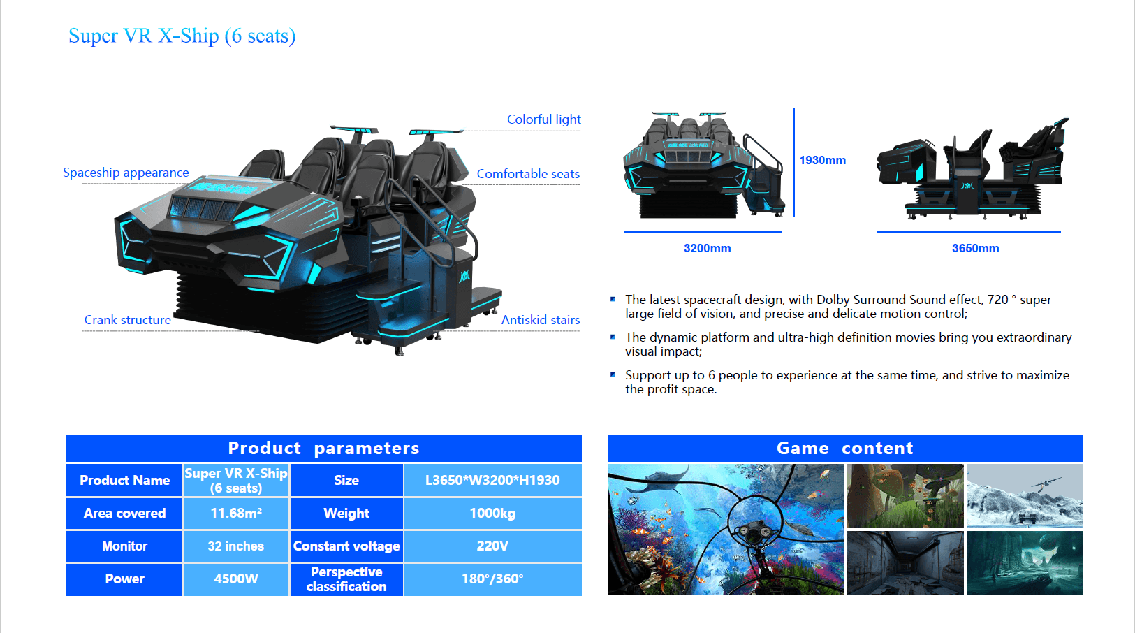 VR Spaceship - Virtual Reality Arcade Games arcade experience