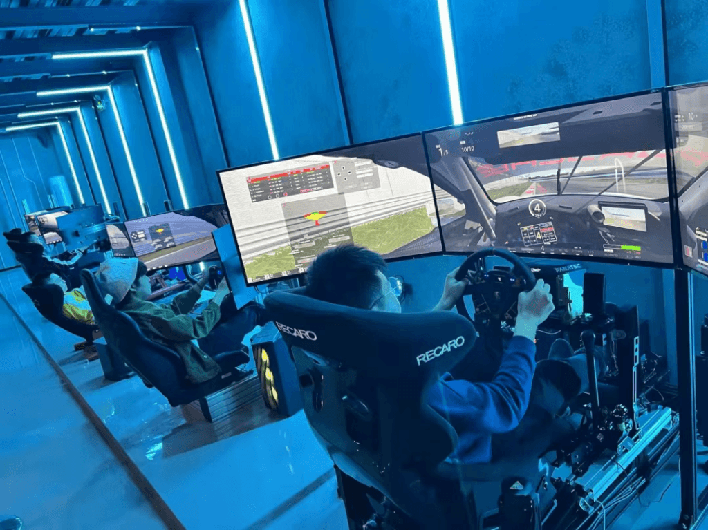 Racing simulator arcade venue