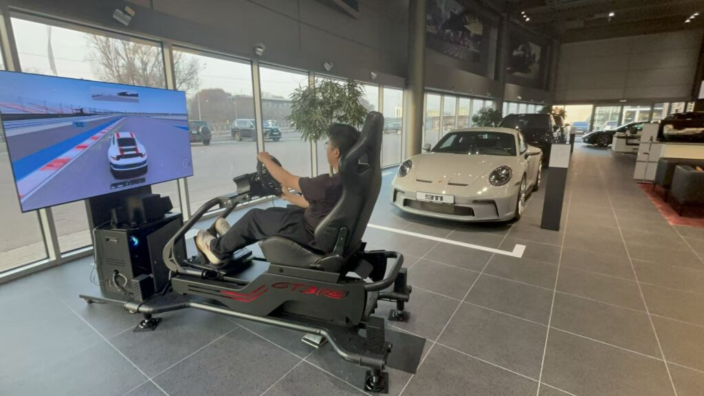 Porsche Dealership commercial racing simulator case study